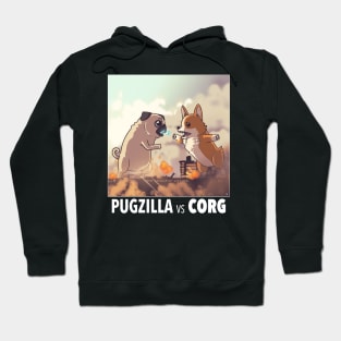 Pugzilla vs Corg Hoodie